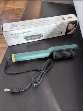 Hair Straightener Brush - Teal